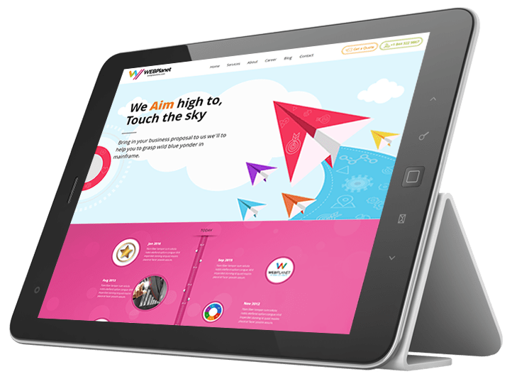 Sigma Lithium iPad responsive website design